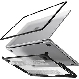 Пластикова накладка (верх та низ) DK HardShell Case для Apple MacBook Pro 14` M1-M6 (2021-2026) Black [169144]