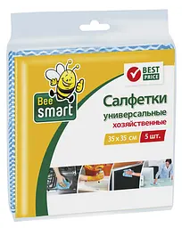 Серветки універсальні Paclan Bee Smart, 5 шт.