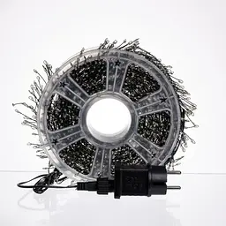 Новорічна гірлянда кімнатна роса 50 м 1500 LED Хвойна лапа зелений провід Синій Garlando D1500L50MGBL - мініатюра 6