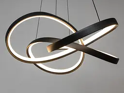 Люстра стельова LED Diasha 7513/550BK, 100W, 5500 лм, чорний, регульована висота, сучасний стиль для дому - мініатюра 2