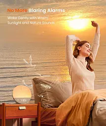 Світловий будильник Dreamegg Sunrise 1 з білим шумом і нічником - мініатюра 3