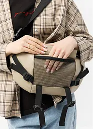 Велика жіноча поясна сумка бананка Sambag DynamicDart сіра 38 × 21 × 7 см (80411130) - мініатюра 4