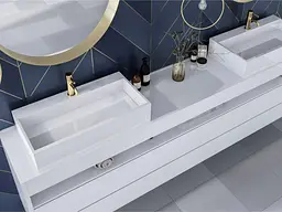 Умивальник Miraggio MARES 800 (0000215) Miramarble, Глянцевий, Накладний/Врізний, Білий - мініатюра 5