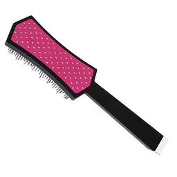 Гребінець-щітка з каучуку для догляду за шерстю Iv San Bernard DISTRIKA Brush Pink