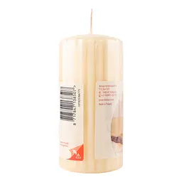 Свічка Bolsius True scents Ваніль стовпчик 12 х 5.8 см біла (266775) - мініатюра 2