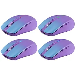 Мишка Defender Mystery MM-301, бездротова Bluetooth+2.4G, 1600 dpi., 4кн., 500mAh, LED, фіолетова - мініатюра 9