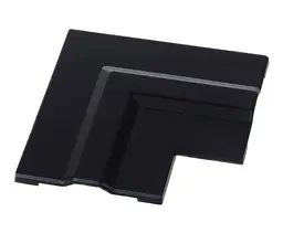 Заглушка для з`єднання кутового 90° для врізного треку Kloodi KDTR-RL263 BK чорна