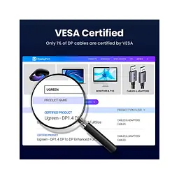 Кабель мультимедійний Ugreen DisplayPort M - DisplayPort M V1.4 8K 60Hz DP120 чорний 2 м (25905) - мініатюра 8