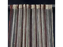 Штори-нитки з люрексом коричнево-золото-бежевого кольору ALBO pbe0052886 - мініатюра 8