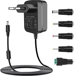 Адаптер живлення 18V 1A 18W з комплектом із 5 перехідників