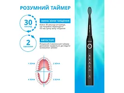 Електрична зубна щітка Pecham Black Travel PC-080 (0290119080103) - мініатюра 11