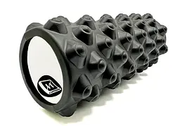 Масажний ролик EasyFit Grid Roller Extreme 33 см Чорний