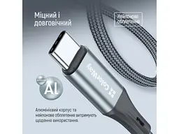 Адаптер ColorWay USB-C to Lightning 0.175м Gray (CW-AD-CL) - мініатюра 8