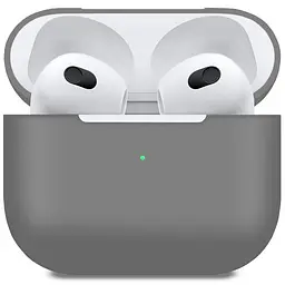 Чохол для навушників MAKE Apple AirPods 3 Silicone Grey
