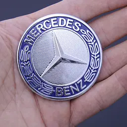 Емблема для Mercedes 56 мм пластикова. - мініатюра 2