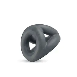 Потрійне ерекційне кільце Boners Open Cocksling Triple Cockring, 2.5 см (сірий) - мініатюра 4