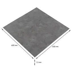 Самоклеюча плитка LVT 600x600x1.5mm (D) SW-00001595 - мініатюра 2