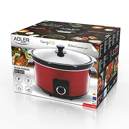 Повільноварка Adler AD 6413 red - мініатюра 2