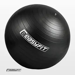 М'яч для фітнесу EasyFit BalanceBall 55 см чорний - мініатюра 3