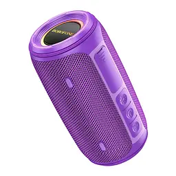 Портативна bluetooth колонка Borofone BR38 TWS з LED підсвічуванням фіолетовий