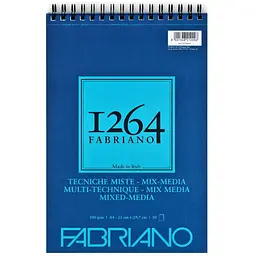 Альбом на спіралі FabrianoMix Media А4 1264 300 г/м2 30 аркушів