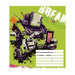 Зошит Школярик Break the rules 12 аркушів клітинка (012-3492K), в асортименті - мініатюра 4