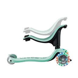 Самокат Globber Go Up Sporty 360 колеса з підсвіткою м’ятно-фісташковий (456-706) - мініатюра 5