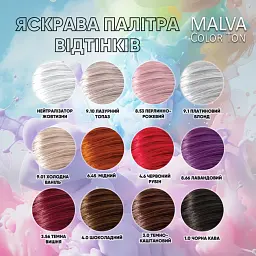 Тонуючий бальзам для волосся Acme Color Malva Color Ton 9.10 лазурний топаз 180 мл - мініатюра 3