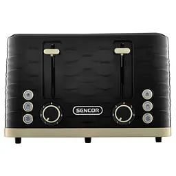 Тостер Sencor STS7551BK-EUE3 чорно-золотий 1600 Вт