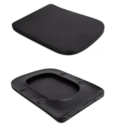 Унітаз підвісний Qtap Tern New Ultra Quiet, з сидінням Slim Duroplast/ Soft-close/ Quick Release QT17332303ASMB - мініатюра 7