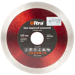 Круг відрізний алмазний Ultra універсальний Ø125×22.2 мм (1917922)