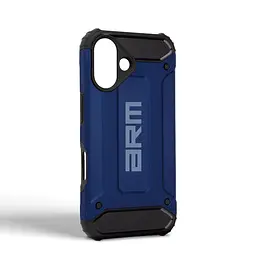 Чехол для Apple iPhone 16, Panzer, синий, противоударный, бронированный, милитари, панель-накладка, защита всего корпуса, защита дисплея и камеры, термополиуретан (TPU) + поликарбонат (PC), ArmorStandart (ARM79545) - мініатюра 2