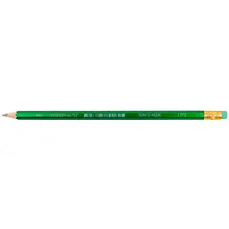 Олівець графітний  Koh-i-Noor Oriental НВ з гумкою зелений (1372) - мініатюра 2