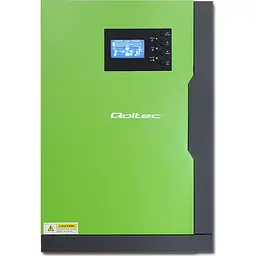 Гібридний сонячний інвертор Qoltec Hybrid 10KVA 5.5kW 100A 48V MPPT Sinus (53887) [111183] - мініатюра 2