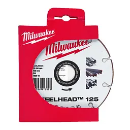 Диск алмазний Speedcross STEELHEAD 125 MILWAUKEE, діаметр 125мм, (метал, неіржавка сталь)