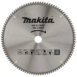 Диск пиляльний по алюмінію 305х30 мм 100T Makita TCT D-73025 - мініатюра 2