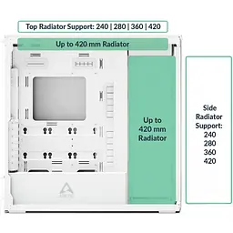 Корпус Arctic Xtender VG без БП White (ACPCC00017A) - мініатюра 6