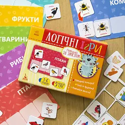 Дитячі логічні ігри "Підбирай за змістом" 918003, 24 картки укр. мовою - мініатюра 2