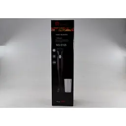 Ручний занурювальний блендер з чашею чорний Domotec MS-5105 400 Вт - мініатюра 4