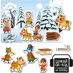 Магнітний театр Vladi Toys Казкові голоси Лисичка-сестричка і вовк-панібрат з аудіоказкою (VT3206-36) - мініатюра 3