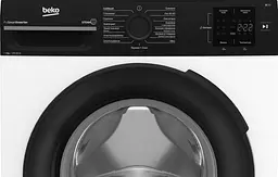 Beko Пральна машина Beko фронтальна, 6кг, 1200, B, 45см, дисплей, інвертор, пара, білий - мініатюра 3