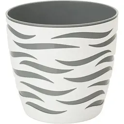 Горщик для квітів Form-Plastic Sahara Duo-18 2.9 л біло-сірий (4410-011+059 W)