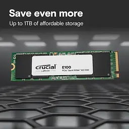 Накопичувач SSD Crucial m.2 NVMe 2TB E100 PCI-E 4.0 (CT2000E100SSD8) - мініатюра 4
