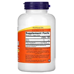 Жирні кислоти NOW Flax Oil 1000 mg, 120 вегакапсул - мініатюра 2
