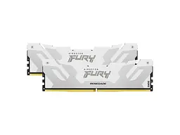 Модуль пам'яті Kingston FURY 32 GB (2x16GB) DDR5 7600 MHz Renegade Silver/White (KF576C38RWK2-32) - мініатюра 4