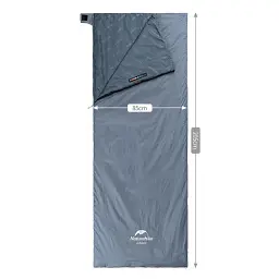 Спальний мішок Naturehike надлегкий Ultralight LW180 NH21MSD09 лівий (15°C) p-p XL сіро-синій (6927595777978-L) - мініатюра 2