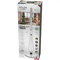 Парова швабра Adler AD 7068 1300 Вт / 350 мл / 23 г/хв / біла - мініатюра 6