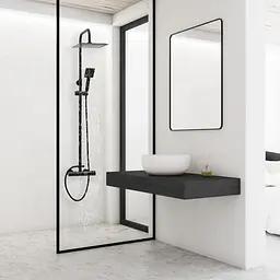 Душова система Yoka Flova 25 black BP.FLOVA 25 BLK, Чорний матовий - мініатюра 2