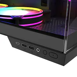 Корпус Modecom VOLCANO PANORAMA APEX ARGB 5F MIDI GREY без БЖ ATX - мініатюра 8