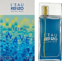 Оригінал Kenzo L'eau Par Electric Wave Pour Homme 50 мл Туалетна вода - мініатюра 2